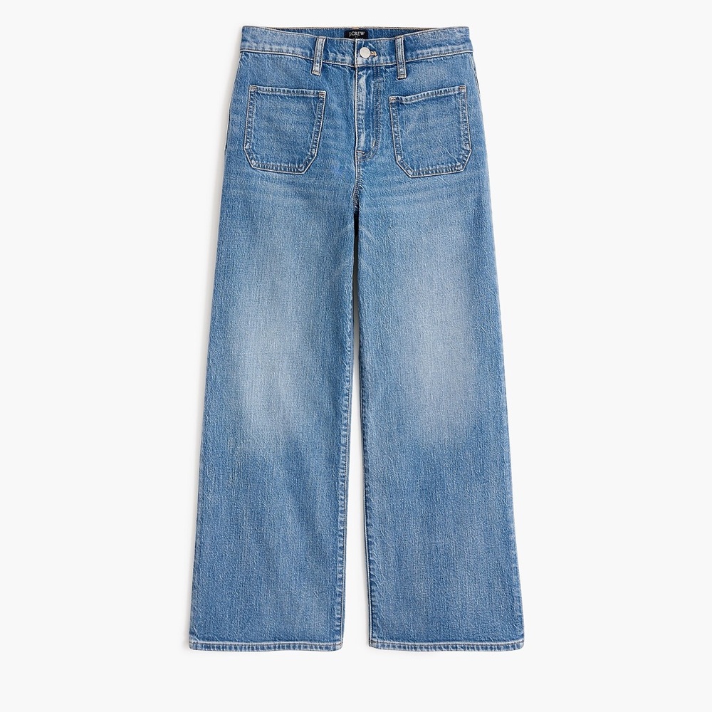 J. Crew Wide Leg Crop Jeans Size 28 EUC